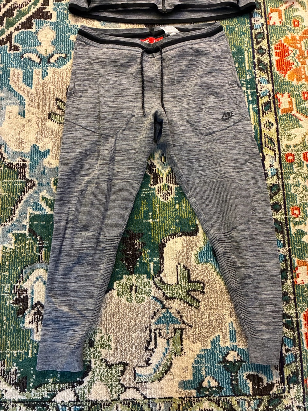 Nike Tech Knot Gray and Black Jogger Pants